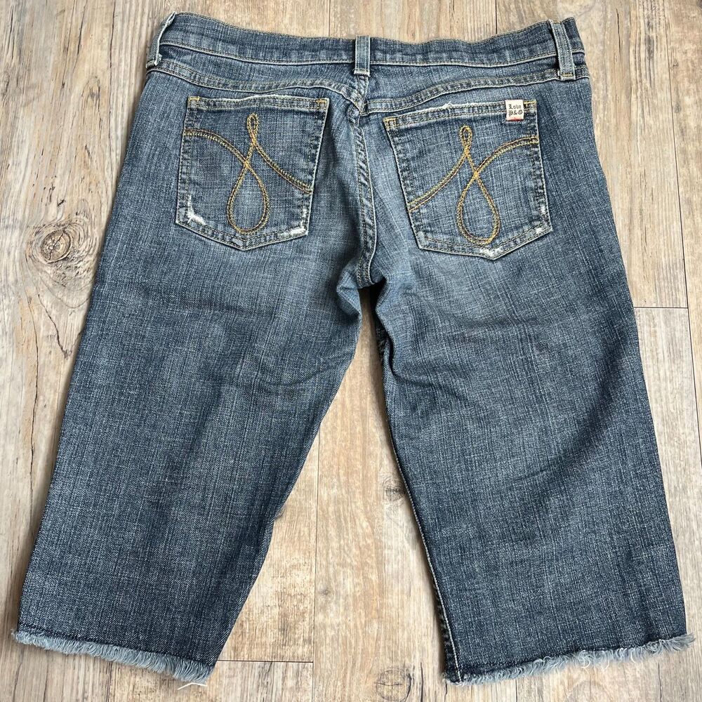 Juicy Couture Jeans Shorts Bermuda Long Women's 27 Blue Vintage Y2K